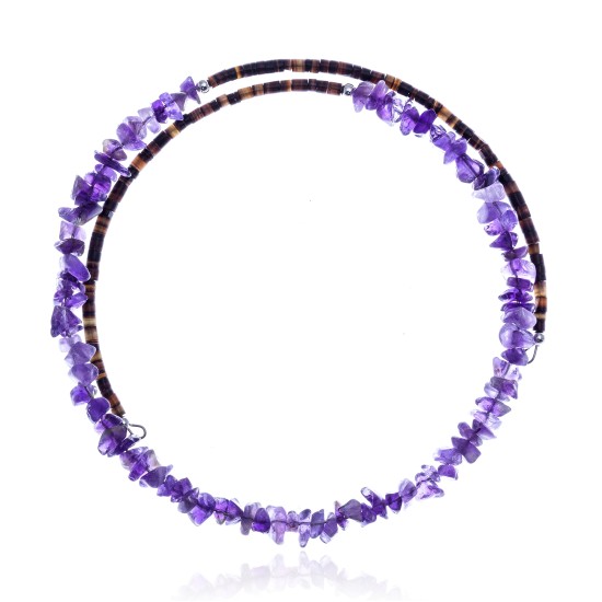 Genuine Stones Certified Authentic Navajo Native American Adjustable Choker Wrap Necklace Chain 255555