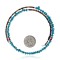 Natural Turquoise and Coral Navajo Native American Adjustable Choker Wrap Necklace 25581