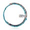 Natural Turquoise and Coral Navajo Native American Adjustable Choker Wrap Necklace 25581