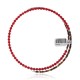 Coral and Natural Turquoise Certified Authentic Navajo Native American Adjustable Choker Wrap Necklace 25582