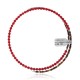 Coral and Natural Turquoise Certified Authentic Navajo Native American Adjustable Choker Wrap Necklace 25582