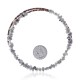 White Howlite Certified Authentic Navajo Native American Adjustable Choker Wrap Necklace 25583