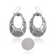 Natural Turquoise .925 Sterling Silver Certified Authentic Navajo Native American Handmade Dangle Earrings 27215-1