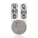 Feather Nickel Navajo Native American Handmade Stud Earrings 27259-7 Feather Nickel Navajo Native American Handmade Stud Earrings 27259-7
