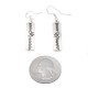 Lines .925 Sterling Silver Certified Authentic Handmade Navajo Native American Earrings 27259-5