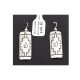 Bear .925 Sterling Silver Certified Authentic Handmade Navajo Native American Earrings 18312-2