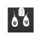 Bear Paw .925 Sterling Silver Certified Authentic Handmade Navajo Native American Earrings 18311