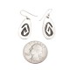 Drop Snake .925 Sterling Silver Certified Authentic Handmade Navajo Native American Earrings 18311-2
