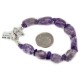 Certified Authentic Navajo Natural Amethyst Native American Link Bracelet 12983