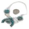 Petit Point Handmade Zuni .925 Sterling Silver Natural Turquoise Native American Necklace 27203 Petit Point Handmade Zuni .925 Sterling Silver Natural Turquoise Native American Necklace 27203