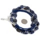 2 Strand Certified Authentic Navajo Natural Lapis Native American Necklace 17051-9