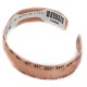 Handmade Certified Authentic Navajo Pure Copper Native American Bracelet 12988