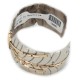 Certified Authentic Handmade Navajo Pure Nickel and Brass Native American Bracelet 12985 Certified Authentic Handmade Navajo Pure Nickel and Brass Native American Bracelet 12985