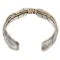 Certified Authentic Handmade Navajo Pure Nickel and Brass Native American Bracelet 12985