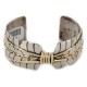 Certified Authentic Handmade Navajo Pure Nickel and Brass Native American Bracelet 12985 Certified Authentic Handmade Navajo Pure Nickel and Brass Native American Bracelet 12985