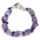 Certified Authentic Navajo Natural Amethyst Native American Link Bracelet 12983