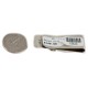 Handmade Certified Authentic Navajo Nickel and .925 Sterling Silver Natural Turquoise Native American Money Clip 10529