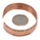 Handmade Certified Authentic Navajo Pure Copper Native American Bracelet 12989