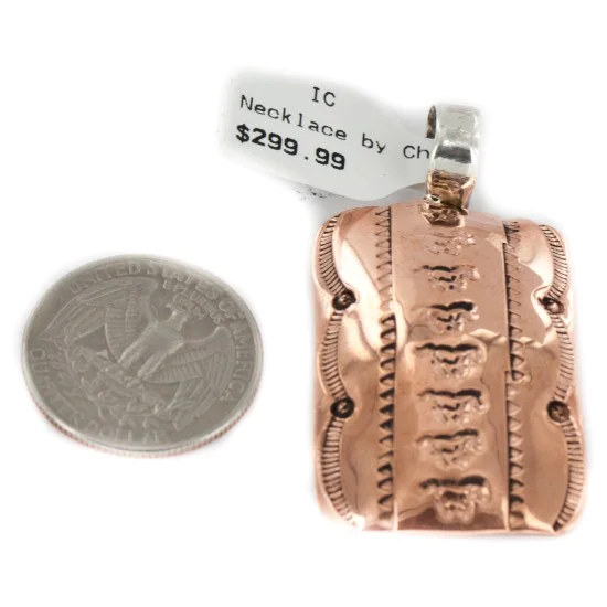 Horse Navajo Handmade Pure Copper Native American Pendant 17055-1
