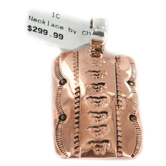 Horse Navajo Handmade Pure Copper Native American Pendant 17055-1