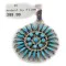 Petit Point Handmade Zuni .925 Sterling Silver Natural Turquoise Native American Pendant 27202 Petit Point Handmade Zuni .925 Sterling Silver Natural Turquoise Native American Pendant 27202