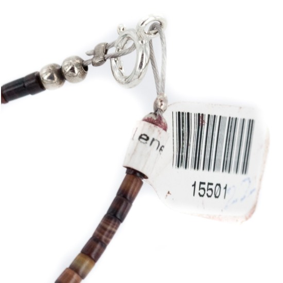2 Strand Certified Authentic Navajo .925 Sterling Silver Natural Multicolor Stones Native American Necklace 15501-222