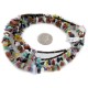 2 Strand Certified Authentic Navajo .925 Sterling Silver Natural Multicolor Stones Native American Necklace 17079-9