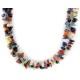 2 Strand .925 Sterling Silver Certified Authentic Navajo Natural Multicolor Stones Native American Necklace 15501-128 2 Strand .925 Sterling Silver Certified Authentic Navajo Natural Multicolor Stones Native American Necklace 15501-128