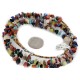 2 Strand .925 Sterling Silver Certified Authentic Navajo Natural Multicolor Stones Native American Necklace 15501-128 2 Strand .925 Sterling Silver Certified Authentic Navajo Natural Multicolor Stones Native American Necklace 15501-128