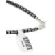 .925 Sterling Silver Certified Authentic Navajo Coral Natural Hematite Native American Necklace 25326