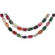 2 Strand Nickel Certified Authentic Navajo Dyed Quartz and Agate Natural Black Onyx Native American Necklace 17071