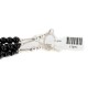 2 Strand Nickel Certified Authentic Navajo Dyed Quartz and Agate Natural Black Onyx Native American Necklace 17071