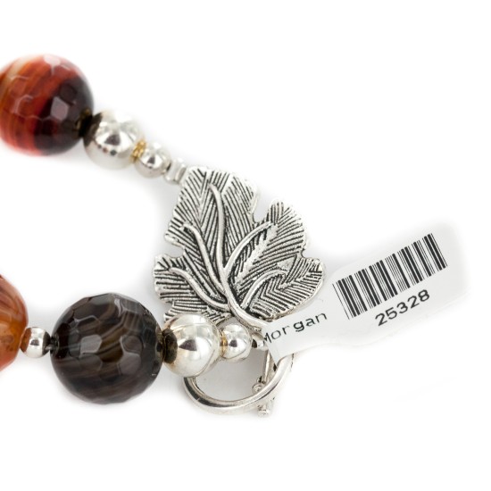 Nickel Certified Authentic Navajo Natural Carnelian Native American Necklace 25328