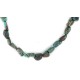 .925 Sterling Silver Certified Authentic Navajo Natural Turquoise Native American Necklace 1579-12
