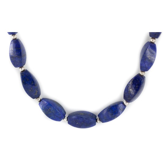 Nickel Certified Authentic Navajo Natural Lapis Lazuli Native American Necklace 25323 Nickel Certified Authentic Navajo Natural Lapis Lazuli Native American Necklace 25323