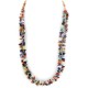 2 Strand .925 Sterling Silver Certified Authentic Navajo Natural Multicolor Stones Native American Necklace 15501-128 2 Strand .925 Sterling Silver Certified Authentic Navajo Natural Multicolor Stones Native American Necklace 15501-128
