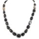 Nickel Certified Authentic Navajo Natural Agate Native American Necklace 25325