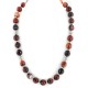 Nickel Certified Authentic Navajo Natural Carnelian Native American Necklace 25328