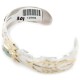 12kt Gold Filled and .925 Sterling Silver Certified Authentic Feather Handmade Navajo Natural Spiderweb Turquoise Native American Bracelet 12968-301 12kt Gold Filled and .925 Sterling Silver Certified Authentic Feather Handmade Navajo Natural Spiderweb Turquoise Native American Bracelet 12968-301