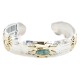 12kt Gold Filled and .925 Sterling Silver Certified Authentic Kokopelli Handmade Navajo Natural Turquoise #8 Native American Bracelet 12966-8 12kt Gold Filled and .925 Sterling Silver Certified Authentic Kokopelli Handmade Navajo Natural Turquoise #8 Native American Bracelet 12966-8