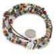 2 Strand Certified Authentic .925 Sterling Silver Navajo Natural Turquoise and Multicolor Stones Native American Necklace 15304-70