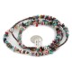 2 Strand Certified Authentic .925 Sterling Silver Navajo Natural Turquoise and Multicolor Stones Native American Necklace 15501-221 2 Strand Certified Authentic .925 Sterling Silver Navajo Natural Turquoise and Multicolor Stones Native American Necklace 15501-221
