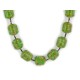 Certified Authentic Navajo .925 Sterling Silver Gaspeite and Heishi Native American Necklace 7501007-11