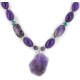 Certified Authentic Navajo .925 Sterling Silver Natural Amethyst and Sugilite Native American Necklace 750109-10