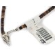 Certified Authentic Navajo .925 Sterling Silver Natural Turquoise Hematite and Jasper Charoite Native American Necklace 15800-28