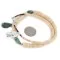 Navajo .925 Sterling Silver Natural Graduated Melon Shell and Turquoise Native American Necklace 15213-33