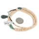Certified Authentic Navajo .925 Sterling Silver Natural Graduated Melon Shell and Turquoise Native American Necklace 15213-33 Certified Authentic Navajo .925 Sterling Silver Natural Graduated Melon Shell and Turquoise Native American Necklace 15213-33