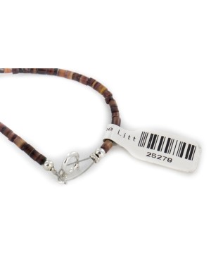 5 Strand Certified Authentic Navajo .925 Sterling Silver Coral and Natural Turquoise Native American Necklace  25278-78