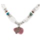 Certified Authentic Bear Navajo .925 Sterling Silver Natural Turquoise Spiny Oyster and Charoite Native American Necklace 15204