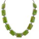 Certified Authentic Navajo .925 Sterling Silver Composite Gaspeite Native American Necklace 15214-15